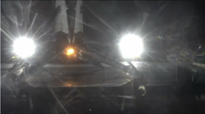 Falcon 9 barge atterrissage