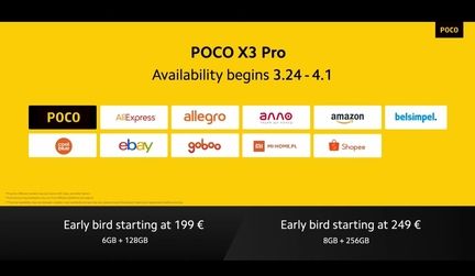 Poco X3 Pro dispo