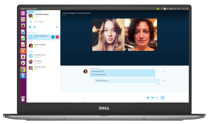 Skype-pour-Linux-alpha-appel