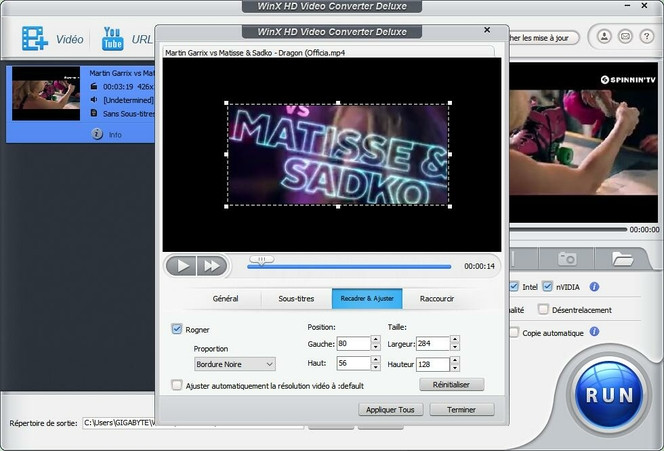 WinX HD Video Converter Deluxe edit video