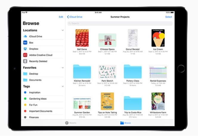 Apple Files iPad