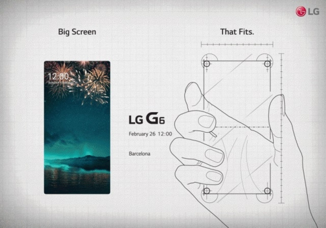 LG G6 big screen teaser