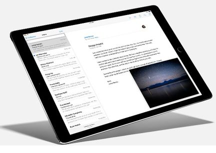 iPad Pro messagerie