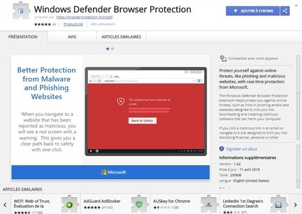 Windows Defender Chrome