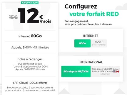 red by sfr forfait 12 ?
