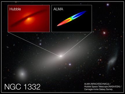 NGC-1332-Hubble-ALMA