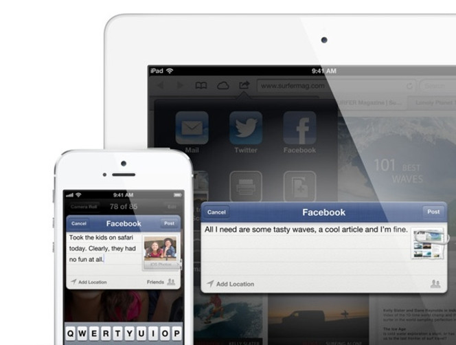 iOS 6 Facebook