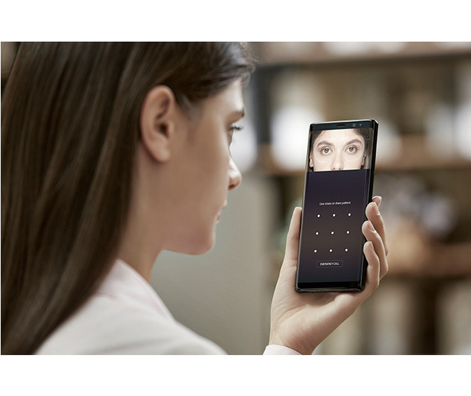 Galaxy Note 8 biometrie