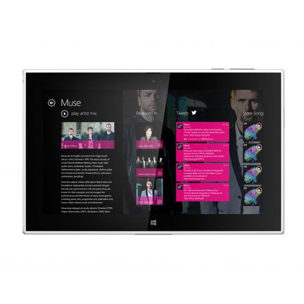 Nokia Lumia 2520 musique