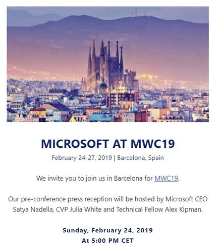 Microsoft MWC 2019