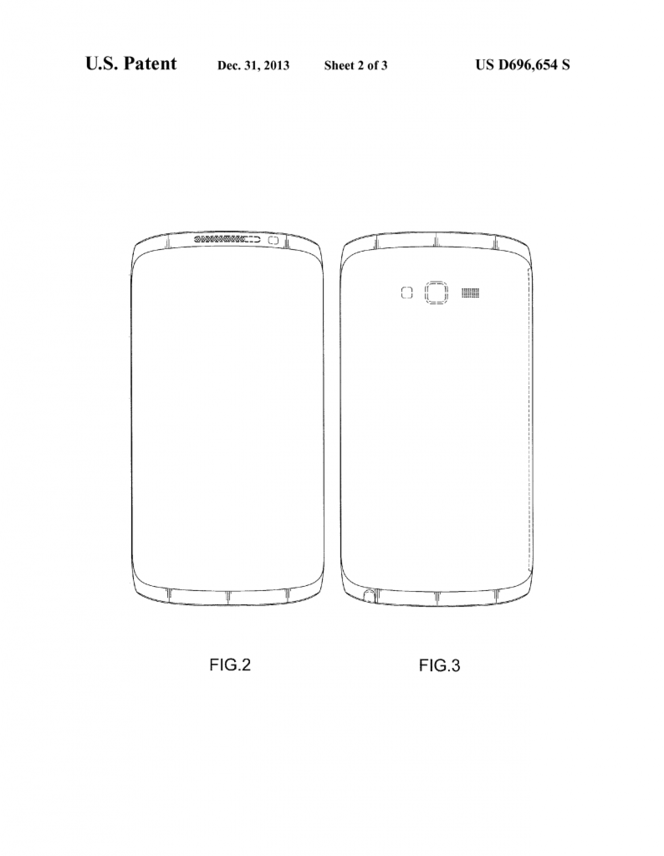 brevet Samsung design smartphone
