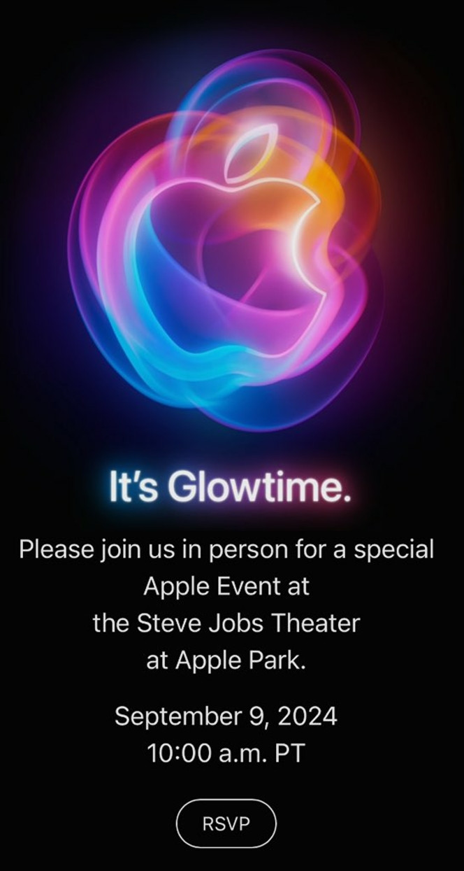 Apple event its glowtime iphone 16