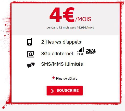SFR RED journees guerrieres forfait mobile