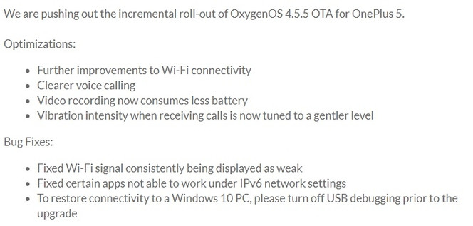 OnePlus OxygenOS 455