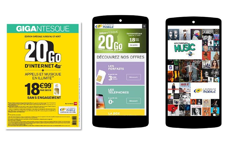 La Poste Mobile : le forfait avec 20 Go de data à 18,99 € / mois et ...