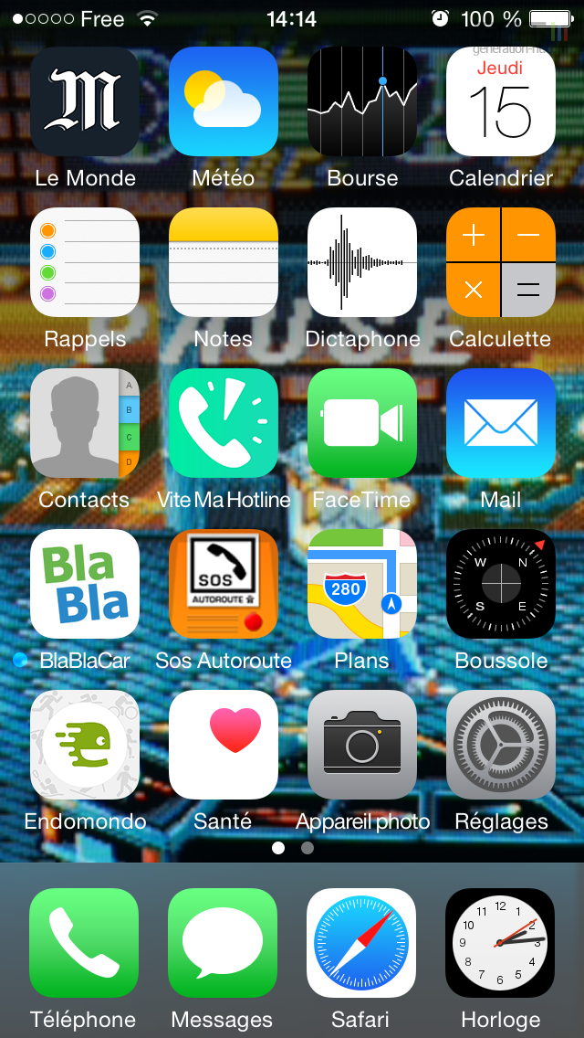 Dock iOS iPhone