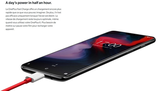 OnePlus 6 Fast Charge