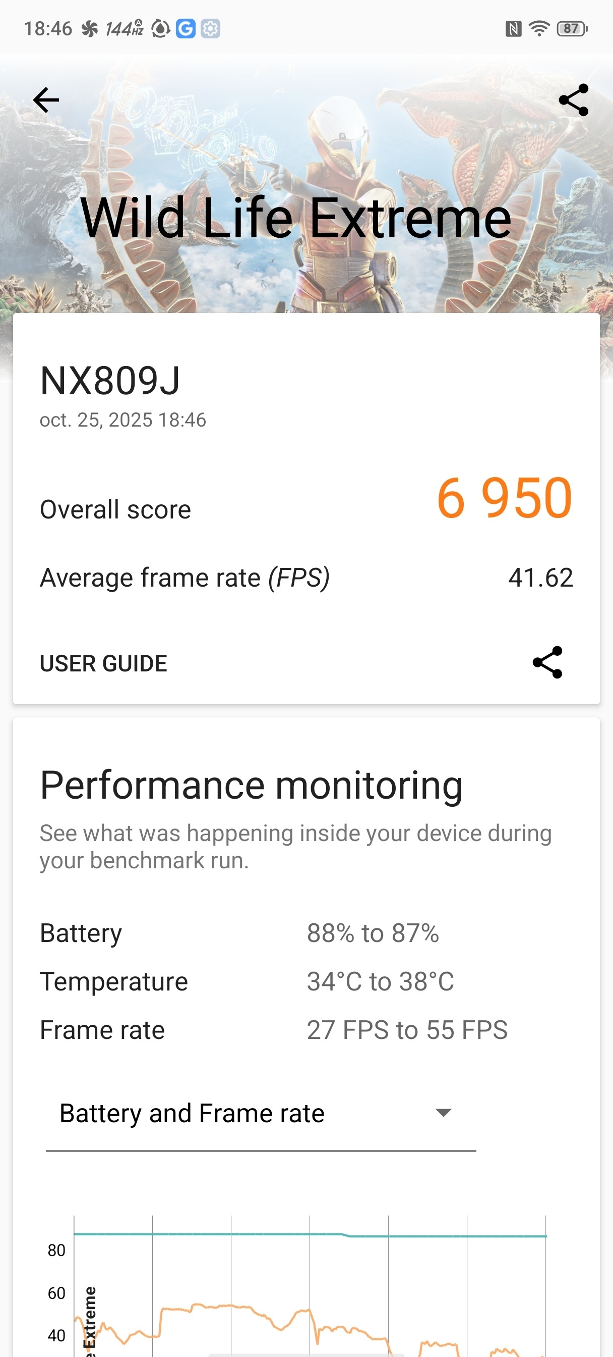 Redmagic 11 Pro 3DMark Wild Life Extreme