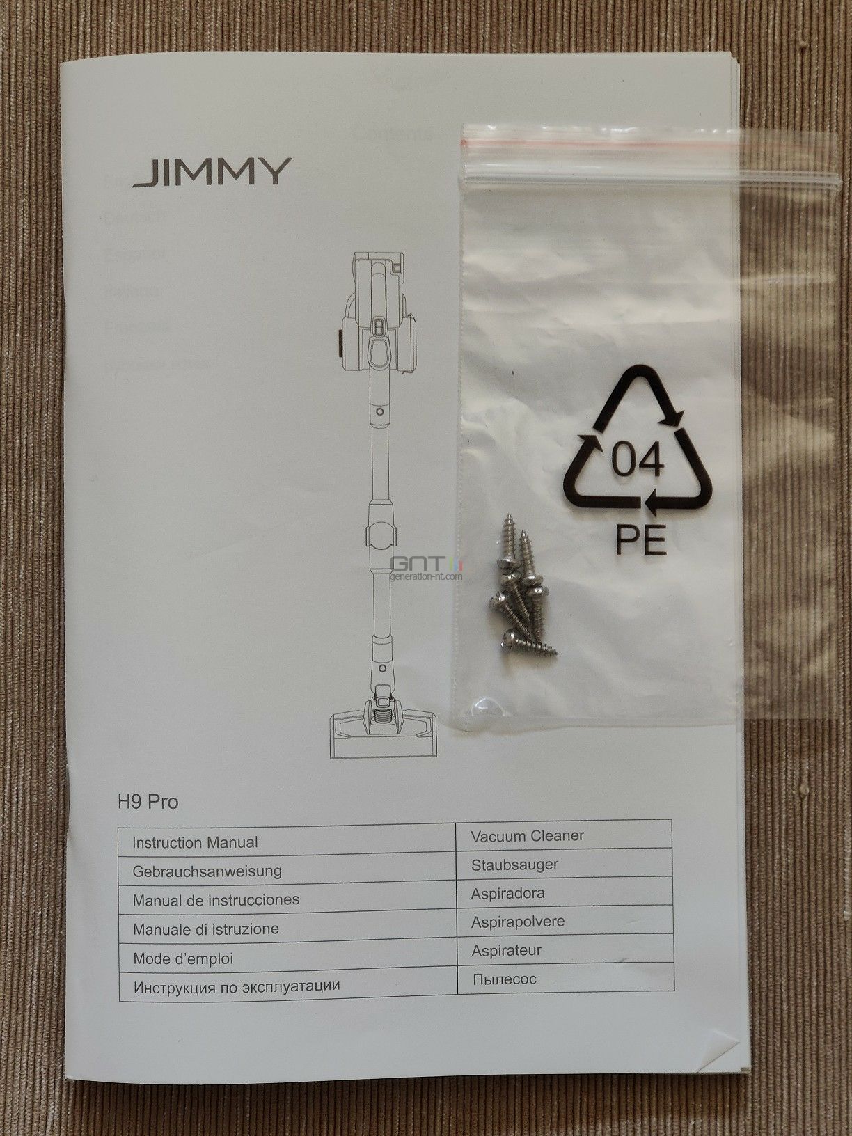 Jimmy H9 Pro -  aspirateur manuel de l'utilisateur