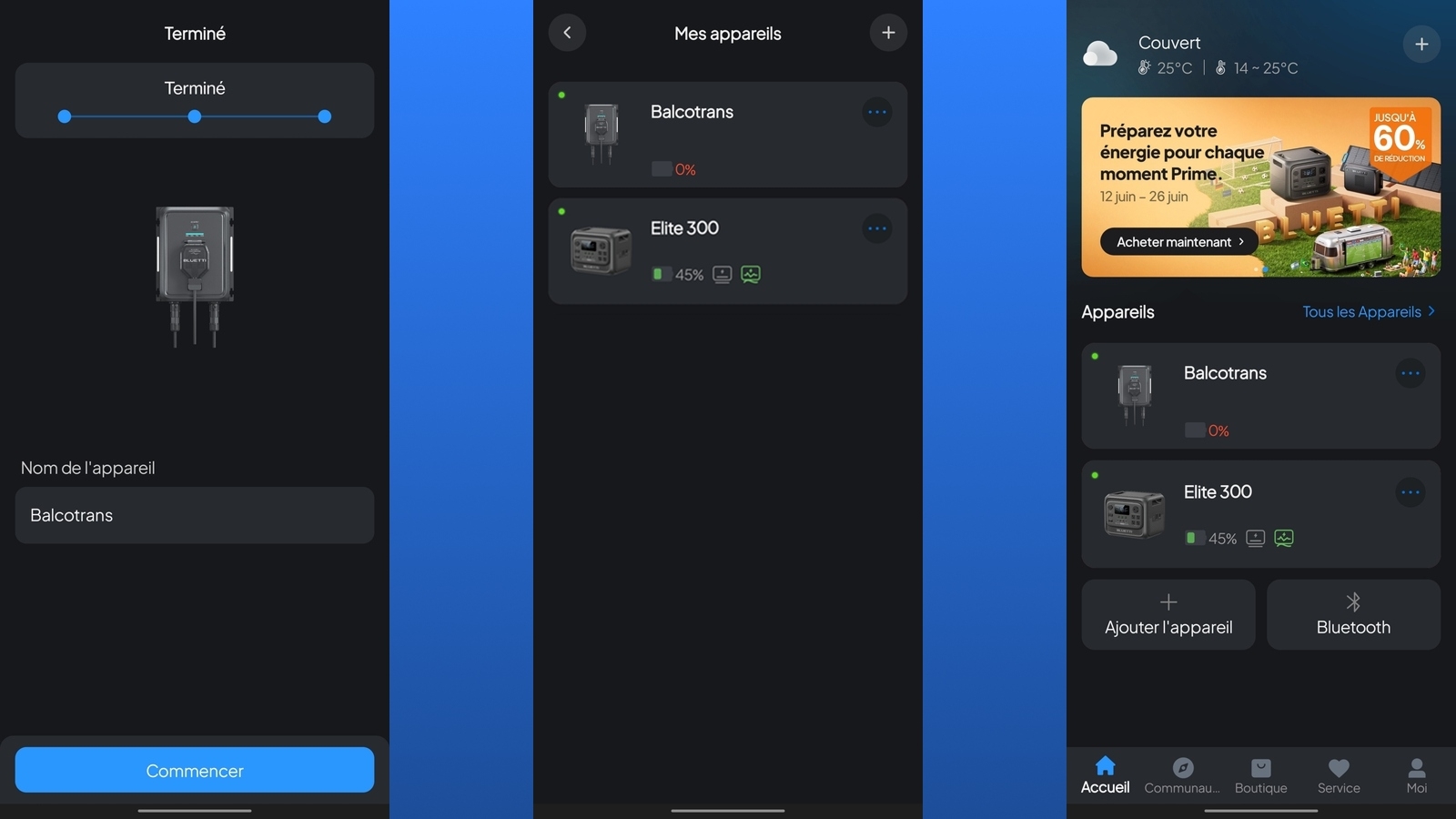 Appli Android - Ajout du Balco Transfer Hub -page2