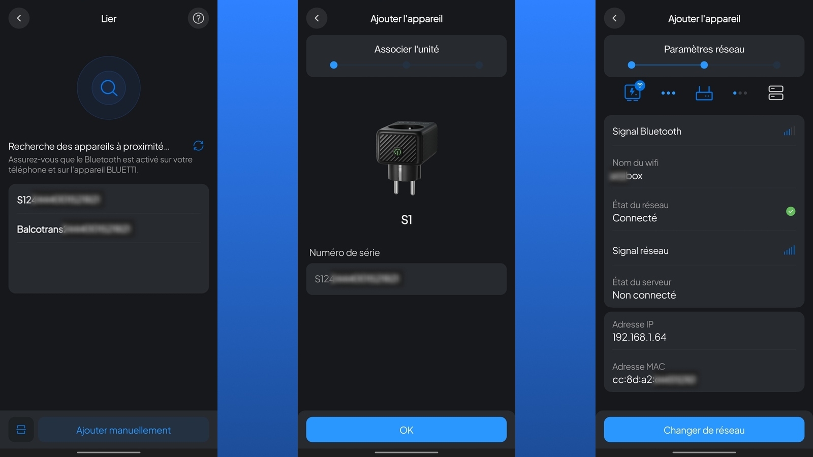 Appli Android - Ajout du Bluetti SmartPlug S1