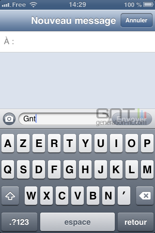 Majuscules SMS iPhone iOS (3)