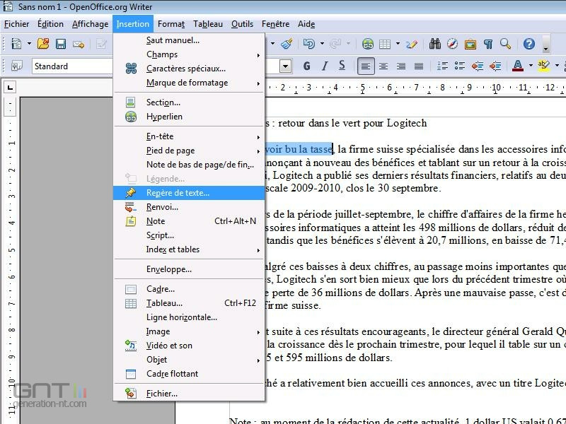 RÃ©pÃ¨res OpenOffice 1