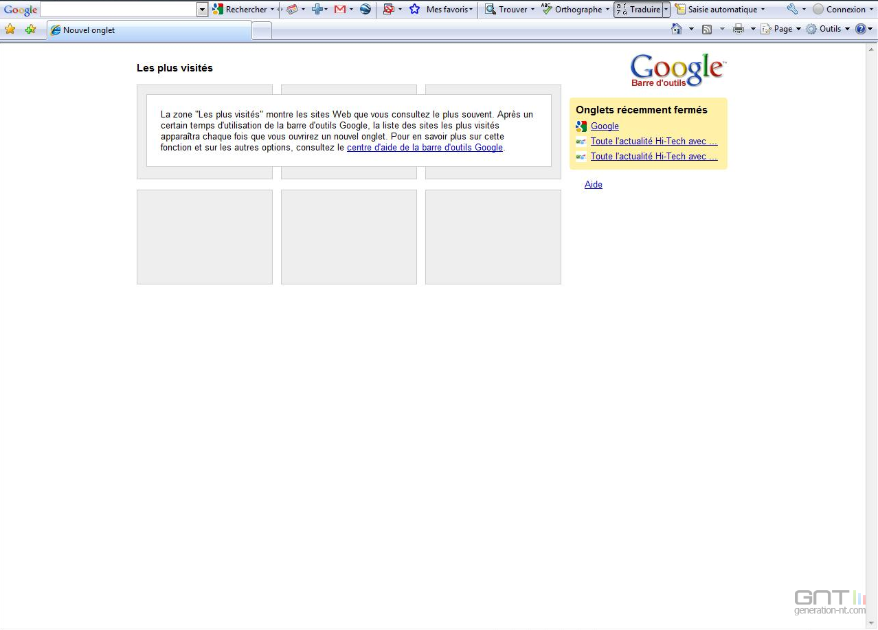 Google barre d