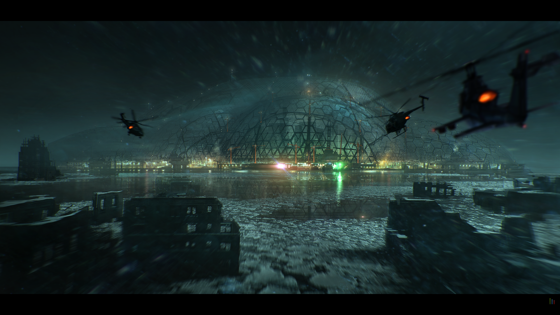 Crysis 3 - Liberty Dome NYC concept art
