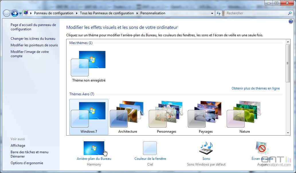 Changer automatiquement de fond d'écran sous Windows 7