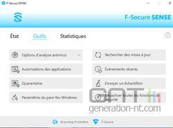F secure Sense Win outils