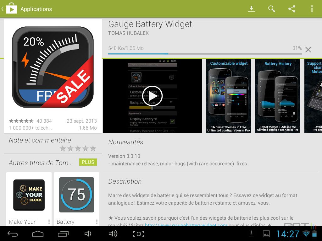 Jauge widget batterie Android (2).