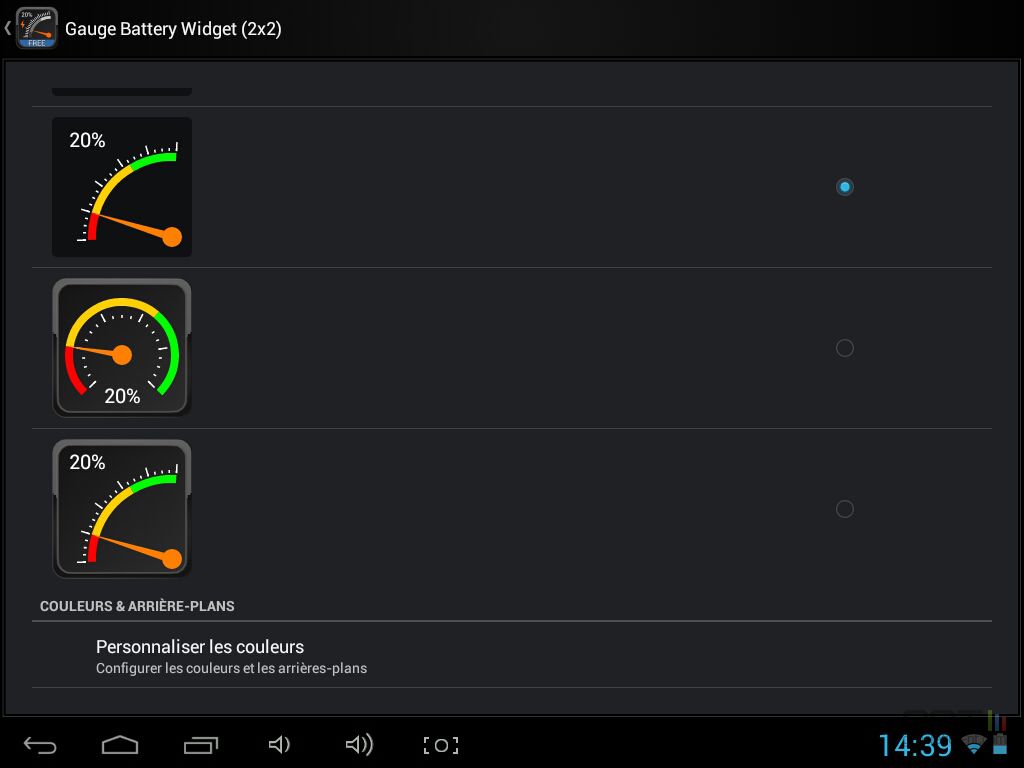 Jauge widget batterie Android (4).