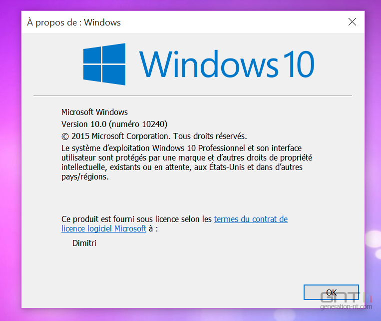 Version Windows 10 (2)