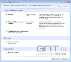 Windows 7 Upgrade Advisor 3