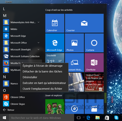 Menu Démarrer Windows 10 (4)