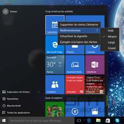 Menu Démarrer Windows 10 (3)
