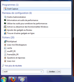 Capture écran Windows 1