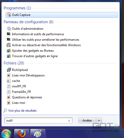 Capture Ã©cran Windows 1