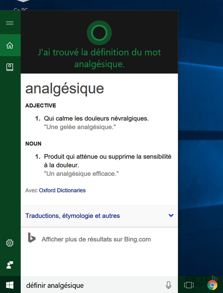 Dictionnaire Cortana (2)