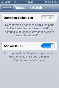 Désactiver data mobile iPhone (3)