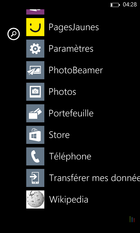 Filtrage numÃ©ros Windows Phone (2)