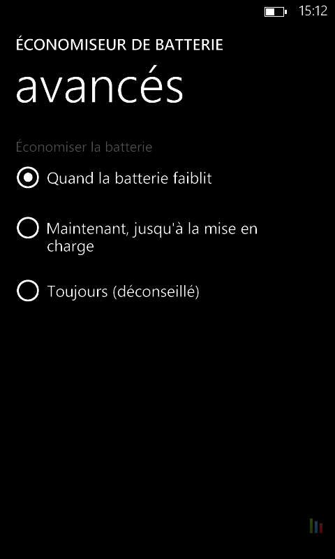 AmÃ©liorer autonomie Windows Phone (3)