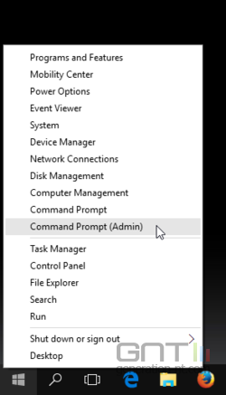 Windows 10 lancement invite de commandes admin -1