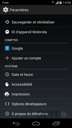 Options développeurs Android (1)