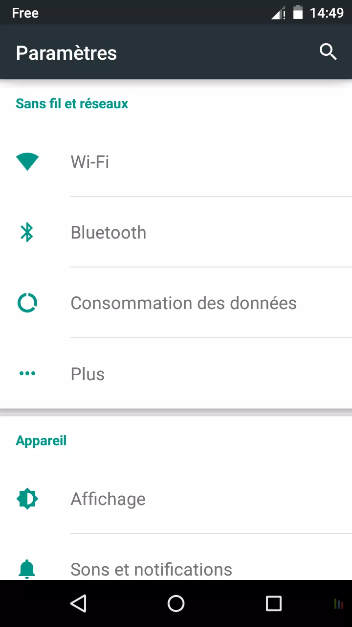 ParamÃ¨tres Android (2)