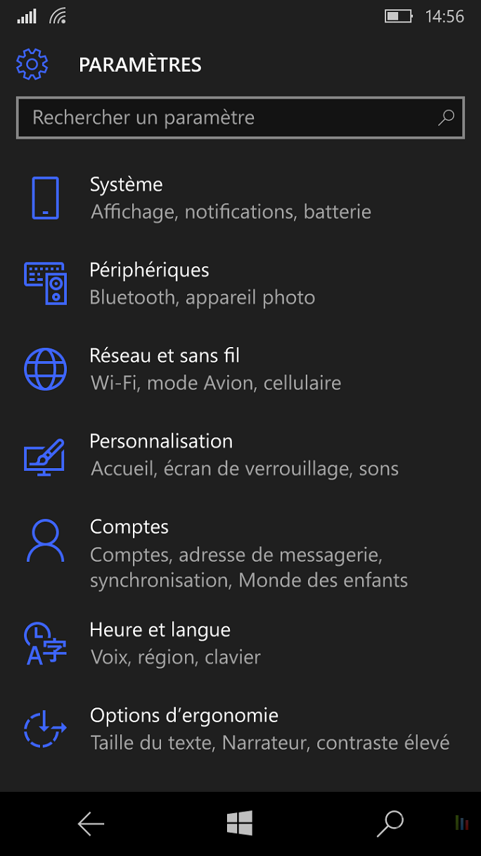 AccusÃ© rÃ©ception SMS MMS Windows 10 Mobile (2)