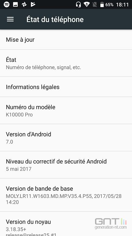 Oukitel K10000 Pro Android Nougat