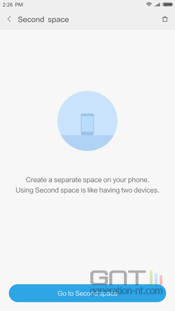 Xiaomi Mi Note 3 second space