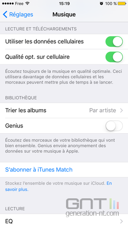 Qualité audio cellulaire  iOS (2)